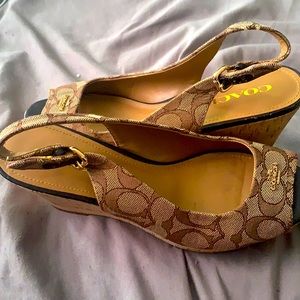 Size 8 coach wedges